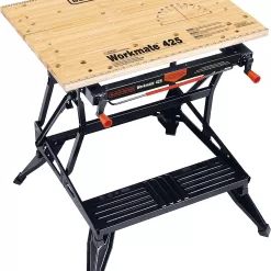 BLACK+DECKER Workbench, Workmate, Portable, Holds Up to 550 lbs (WM425-A)
