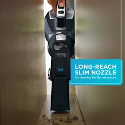 BLACK+DECKER 20V Cordless Handheld Vacuum with Pivoting Nozzle and Washable Filter (BDH2000L), Black