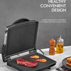 Yabano Gourmet Sandwich Maker Non-Stick Coated Plates 11
