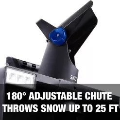 Snow Joe SJ627E Electric Walk-Behind Snow Blower w/ Dual LED Lights, 22-inch, 15-Amp