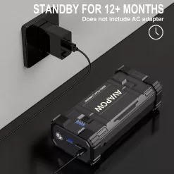 AVAPOW Car Jump Starter, 4000A Peak Battery Jump Starter, USB Quick Charge 3.0