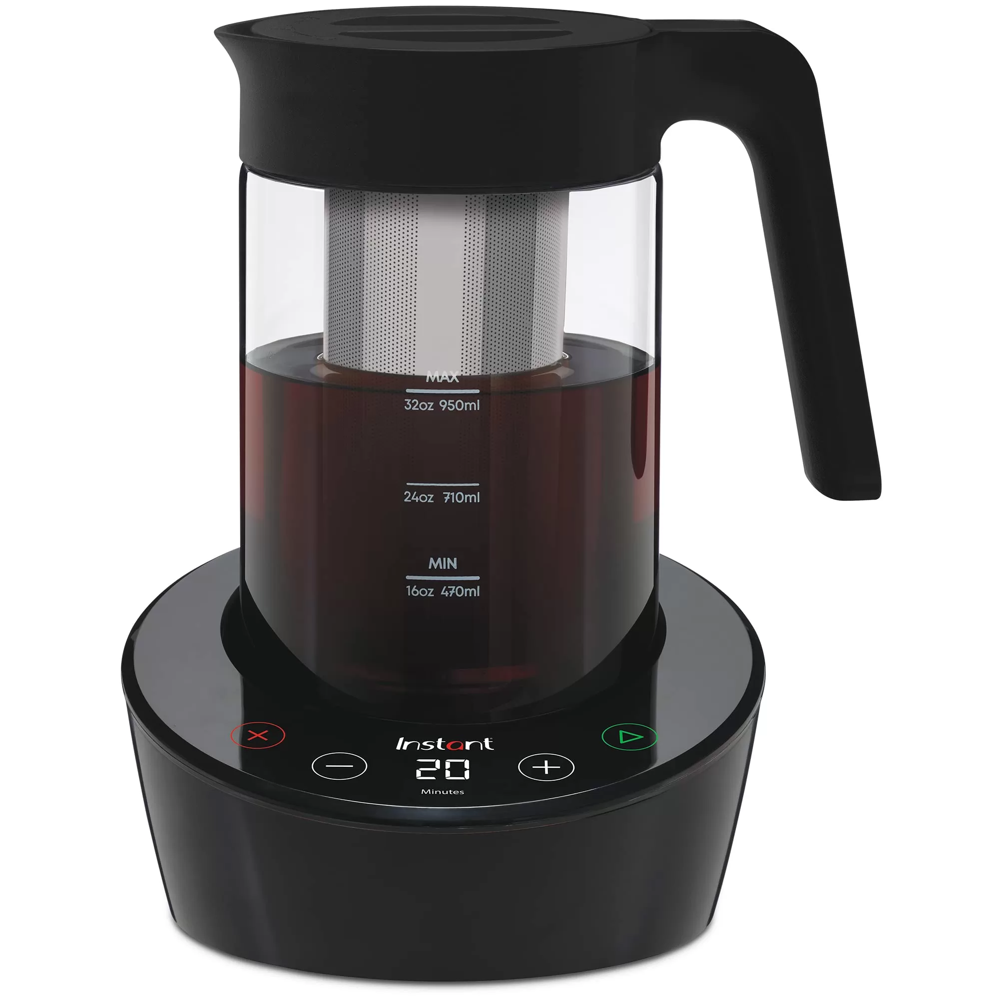 Instant Cold Brew Electric Coffee Maker, Quickly Brew Up to 32 Ounces