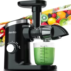Juicer Machines, Aeitto Cold Press Juicer, Masticating Juicer, Celery Juicers, Black