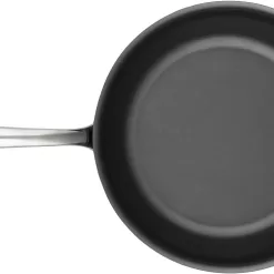Breville Thermal Pro Hard Anodized Nonstick Sauce Pan/Saucepan/Saucier with Lid and Helper Handle, 4 Quart, Gray