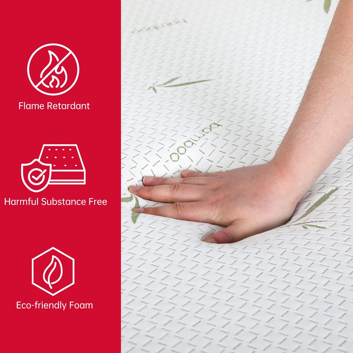 BestMassage Full Mattress, 8 inch Gel Memory Foam Mattress Queen Size for Cool Sleep & Pressure Relief - Image 4