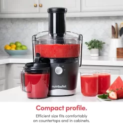 NutriBullet Juicer Centrifugal Juicer Machine for Fruit, Vegetables, and Food Prep, 27 Ounces/1.5 Liters, 800 Watts, Gray NBJ50100