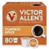 Victor Allen's Coffee Pumpkin Spice Flavored, Medium Roast, 80 Count, Single Serve Coffee Pods for Keurig K-Cup Brewers