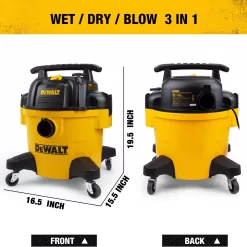 DEWALT DXV06P 6 gallon Poly Wet/Dry Vac, Yellow