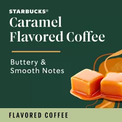 Starbucks Medium Roast K-Cup Coffee Pods — Caramel for Keurig Brewers — 6 boxes (60 pods total)