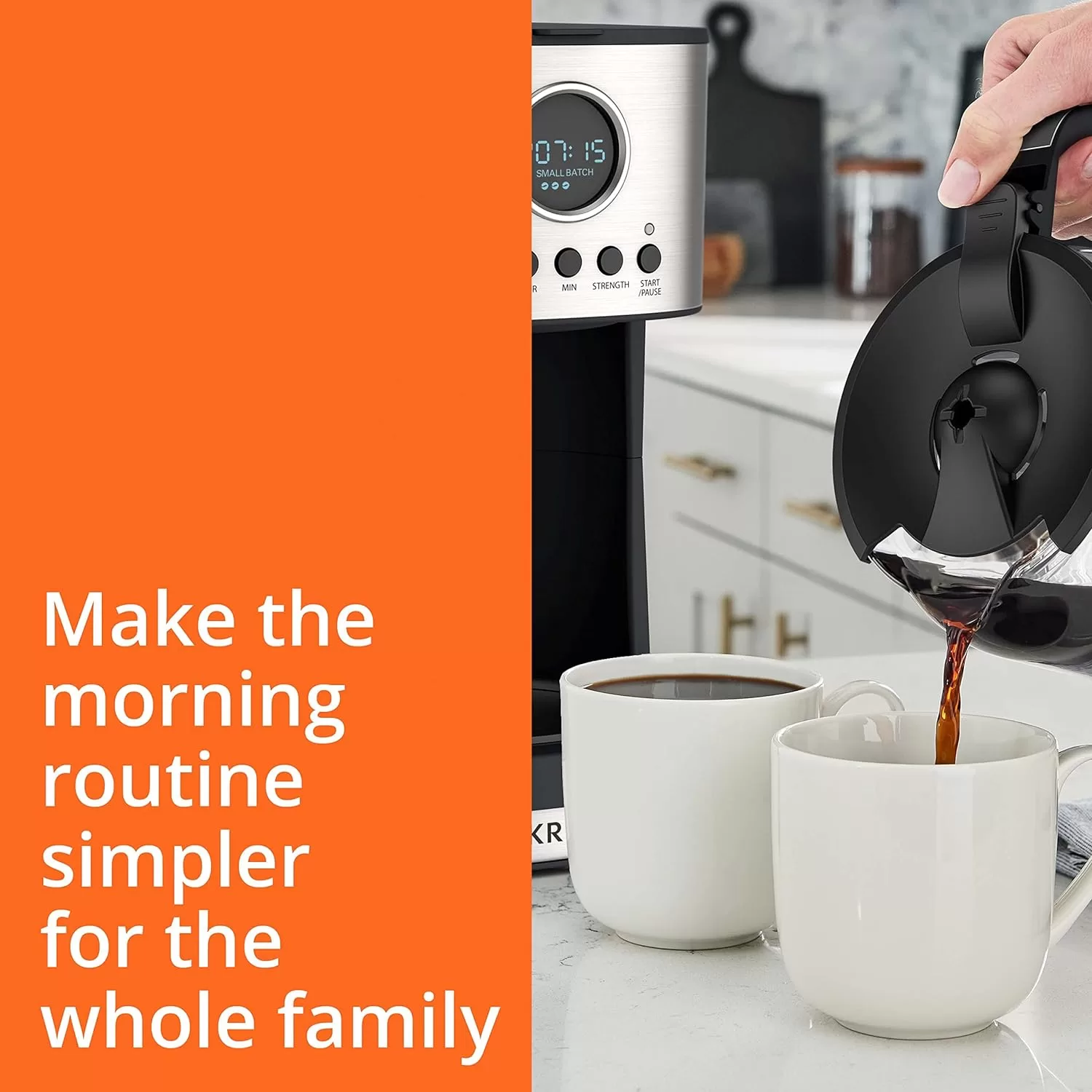 Krups Essential Brew Stainless Steel Drip Coffee Maker 12 cup 99 Watts Digital Control