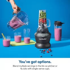 NutriBullet ZNBF30500Z Blender Combo 1200 Watt, 1200W, Dark Gray