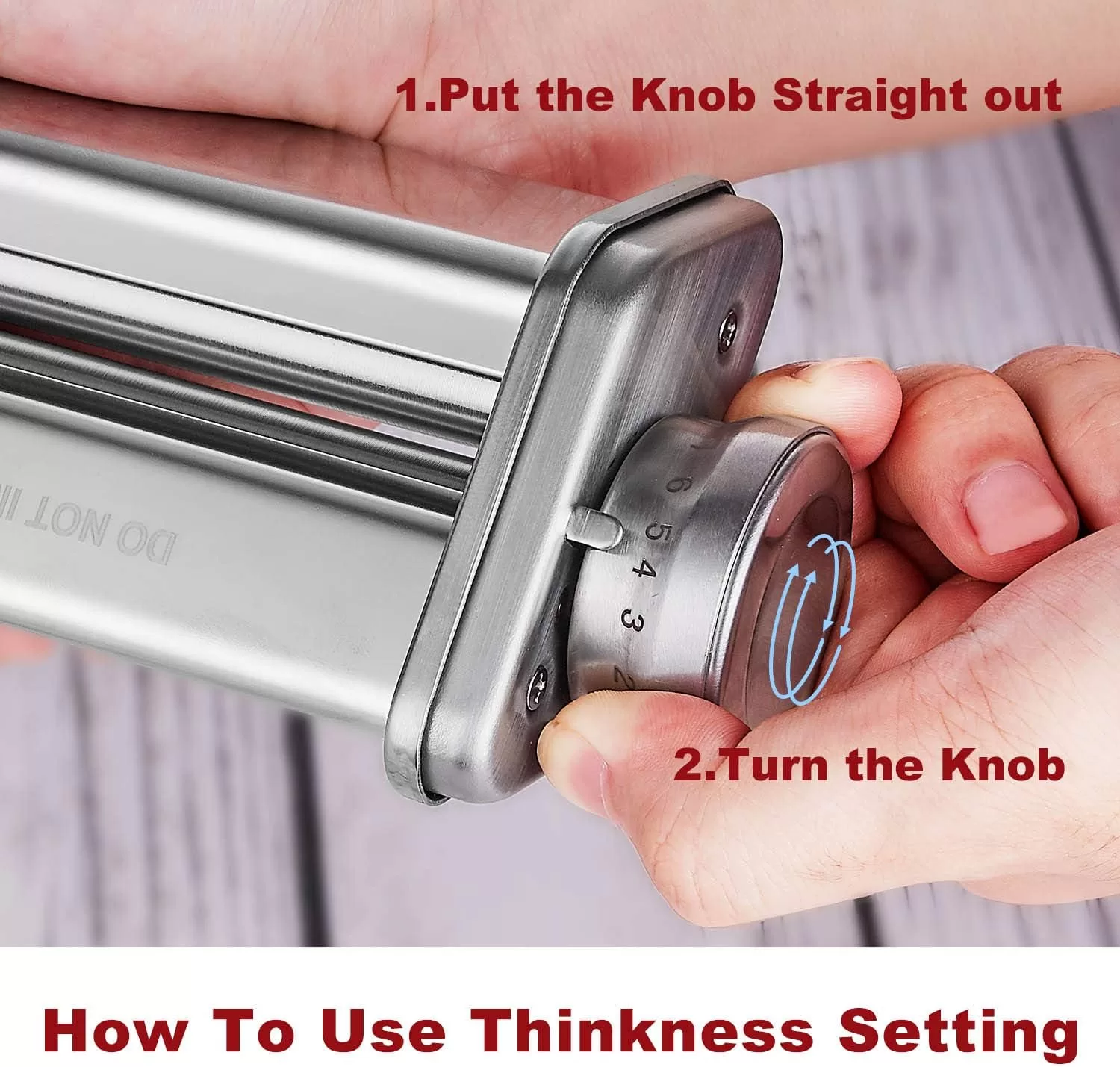Pasta Roller Attachment for KitchenAid Stand Mixer, Stainless steel Pasta Roller Attachment
