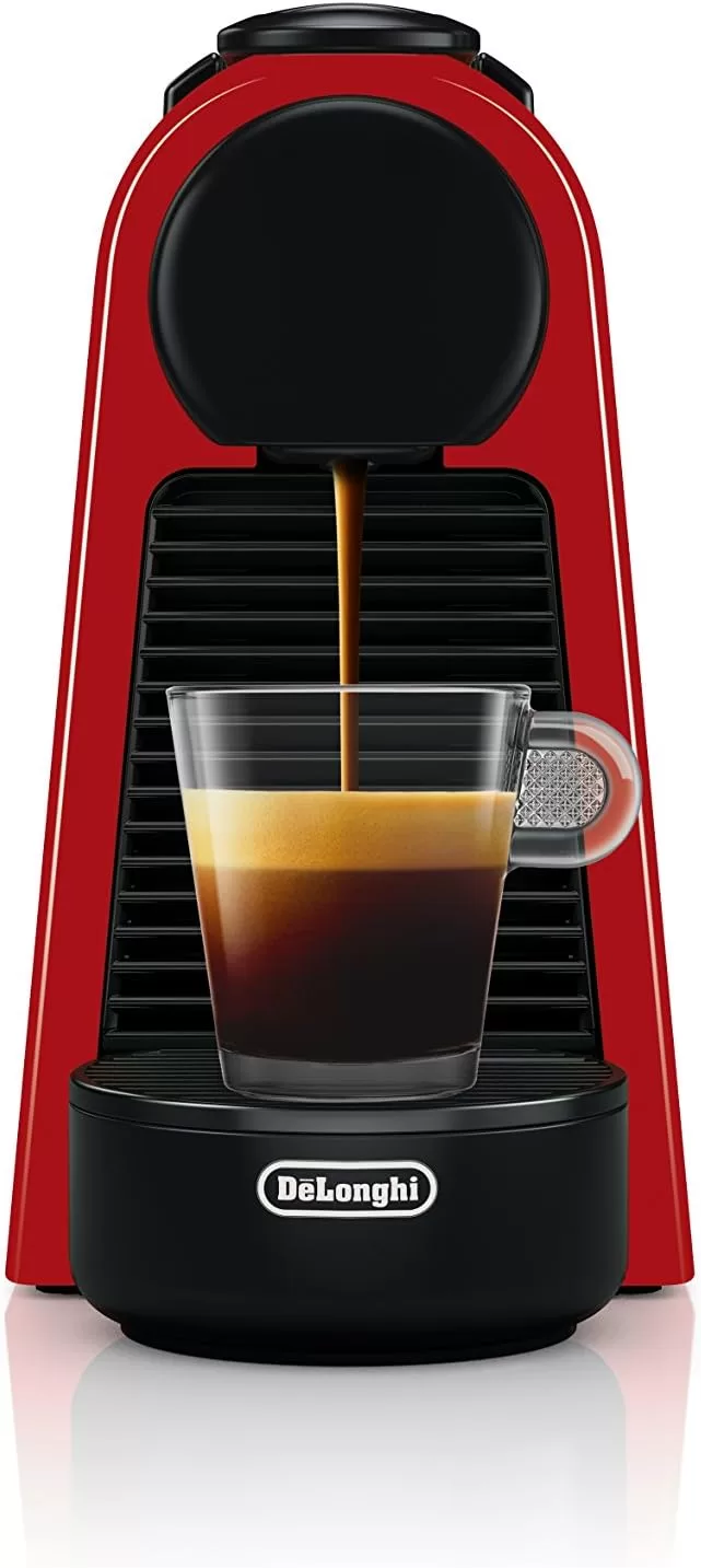 Nespresso Essenza Mini Espresso Machine by De'Longhi with Milk Frother, 20.3 ounces, Red