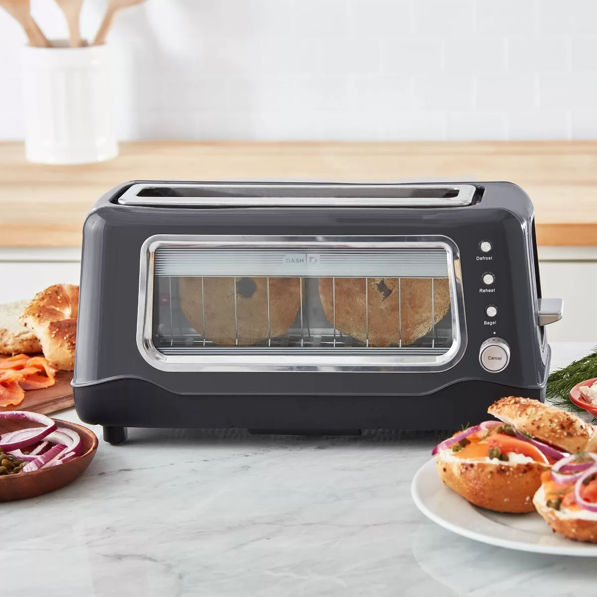 Dash ClearView Long Slot Toaster