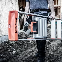 Little Giant Ladder Systems Flip N Lite 6 Foot 300 Pound Capacity Aluminum Lightweight Slim Stepladder Ladder
