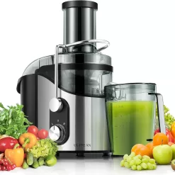 Ultrean Juicer Machine, 800w Juicer with Big Mouth 3” Feed Chute