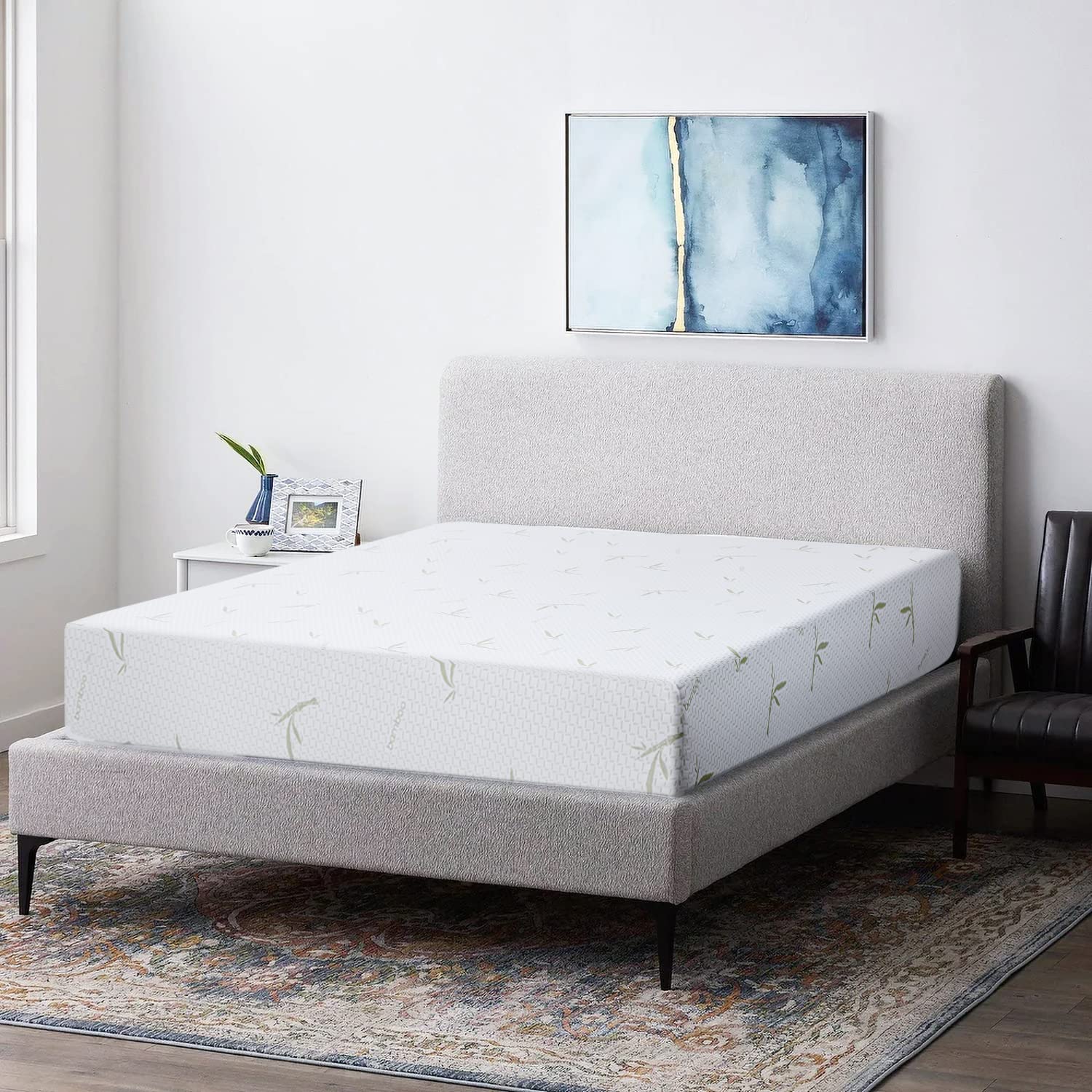 BestMassage Full Mattress, 8 inch Gel Memory Foam Mattress Queen Size for Cool Sleep & Pressure Relief