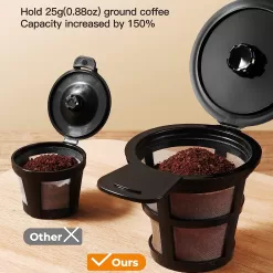 Famiworths Single Serve Coffee Maker, Classic Black