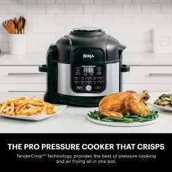 Shark Ninja Foodi 11-in-1 6.5-qt Pro Pressure Cooker + Air Fryer With Stainless Finish