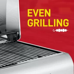 Portable Grill – Table Top Stainless Steel Propane Gas BBQ – Silver - By Lifemaster