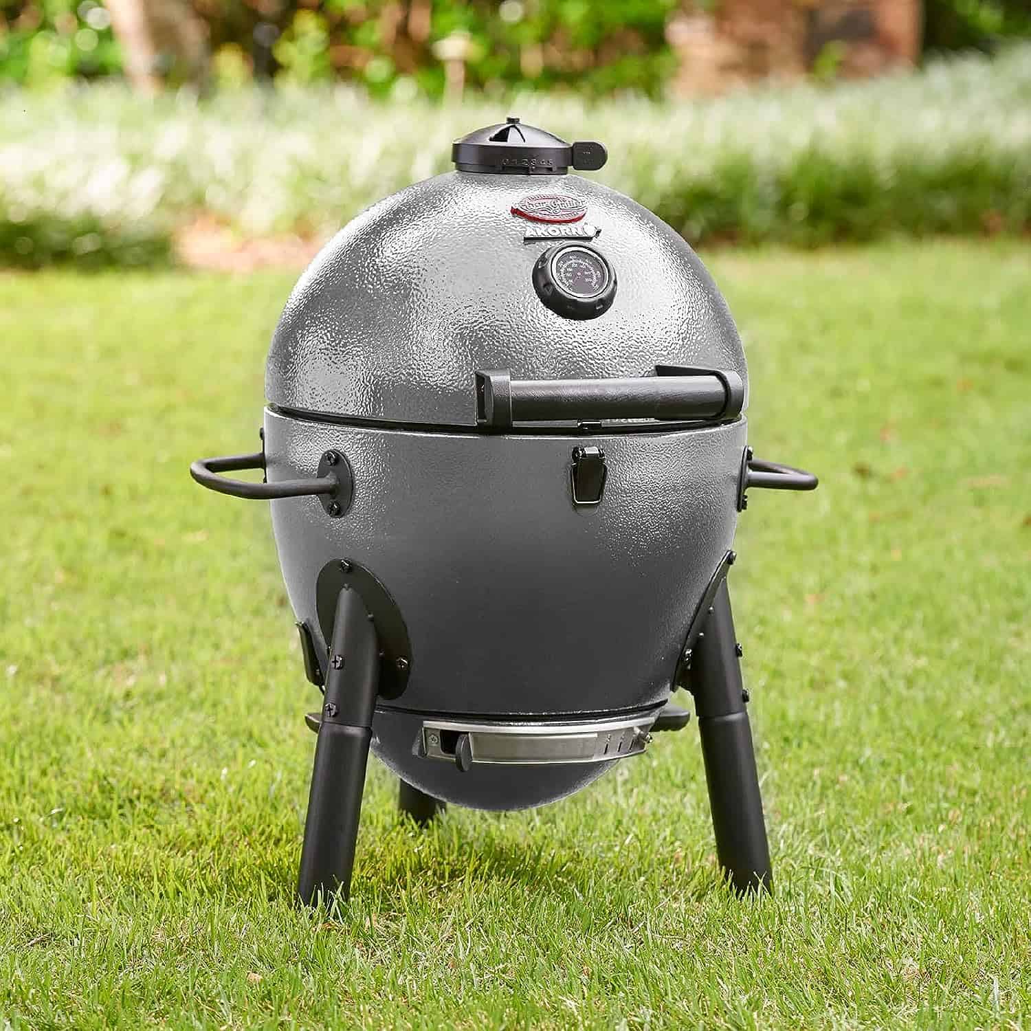 Char-Griller E86714 AKORN Jr. Kamado, Ash Portable Charcoal Grill