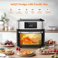 GLUCK Air Fryer Oven, 10-in-1 20 QT Airfryer Oven, ETL Certification