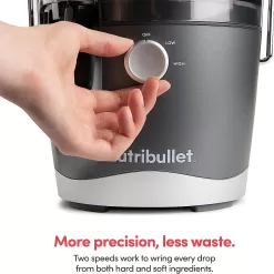 NutriBullet Juicer Centrifugal Juicer Machine for Fruit, Vegetables, and Food Prep, 27 Ounces/1.5 Liters, 800 Watts, Gray NBJ50100