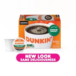 Dunkin' Decaf Medium Roast Coffee, 88 Keurig K-Cup Pods