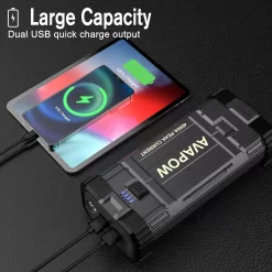 AVAPOW Car Jump Starter, 4000A Peak Battery Jump Starter, USB Quick Charge 3.0