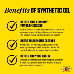 Pennzoil Ultra Platinum Full Synthetic 0W-40 Motor Oil (1 Quart, Case of 6)