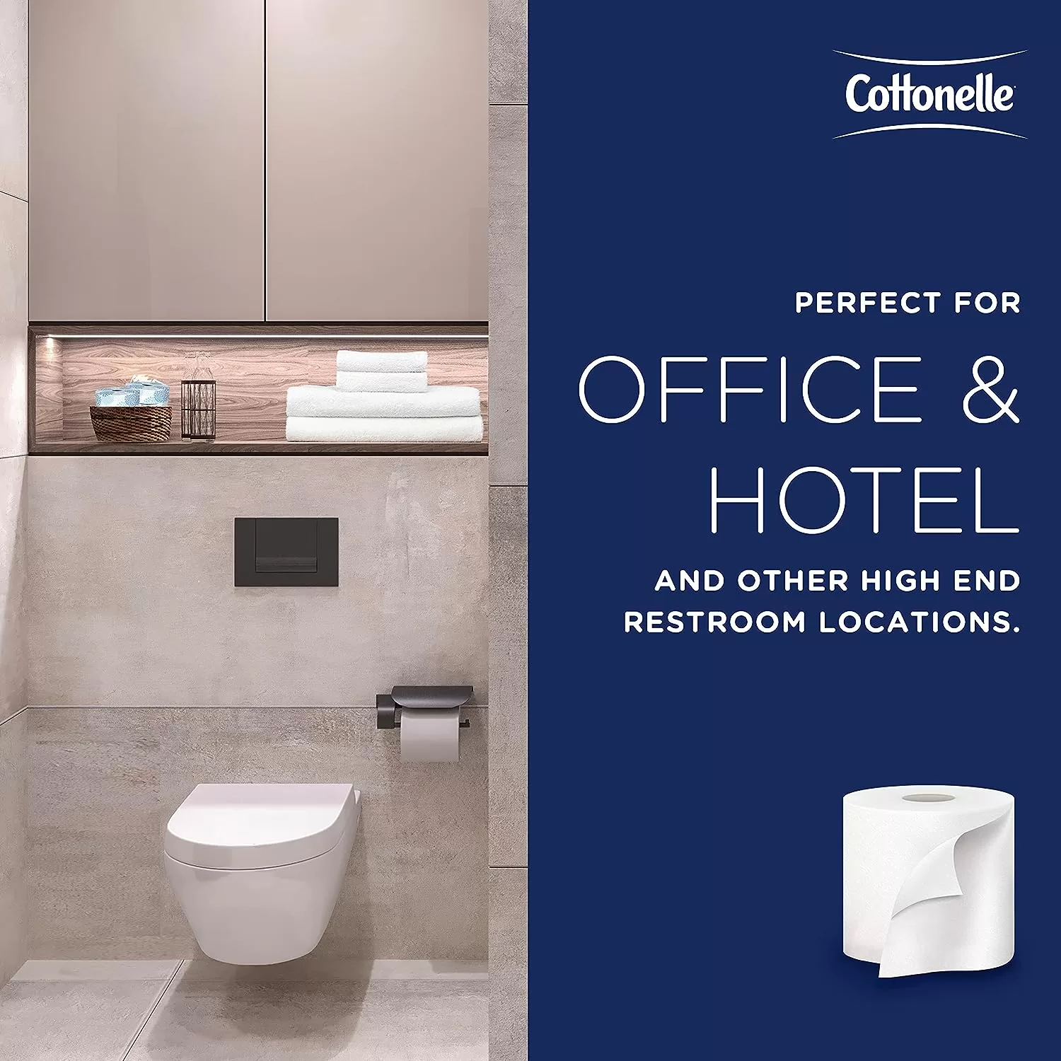 Cottonelle Professional Standard Roll Toilet Paper (17713), 2-Ply, White, (451 Sheets/Roll, 60 Rolls/Case, 27,060 Sheets/Case)