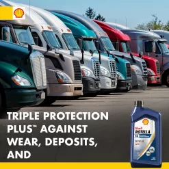Shell Rotella T6 Full Synthetic 5W-40 Diesel Engine Oil (1-Quart, Case of 6)