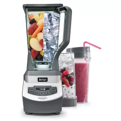Ninja BL660 Professional Compact Smoothie & Food Processing Blender, 1100-Watts, 3 Functions, Gray