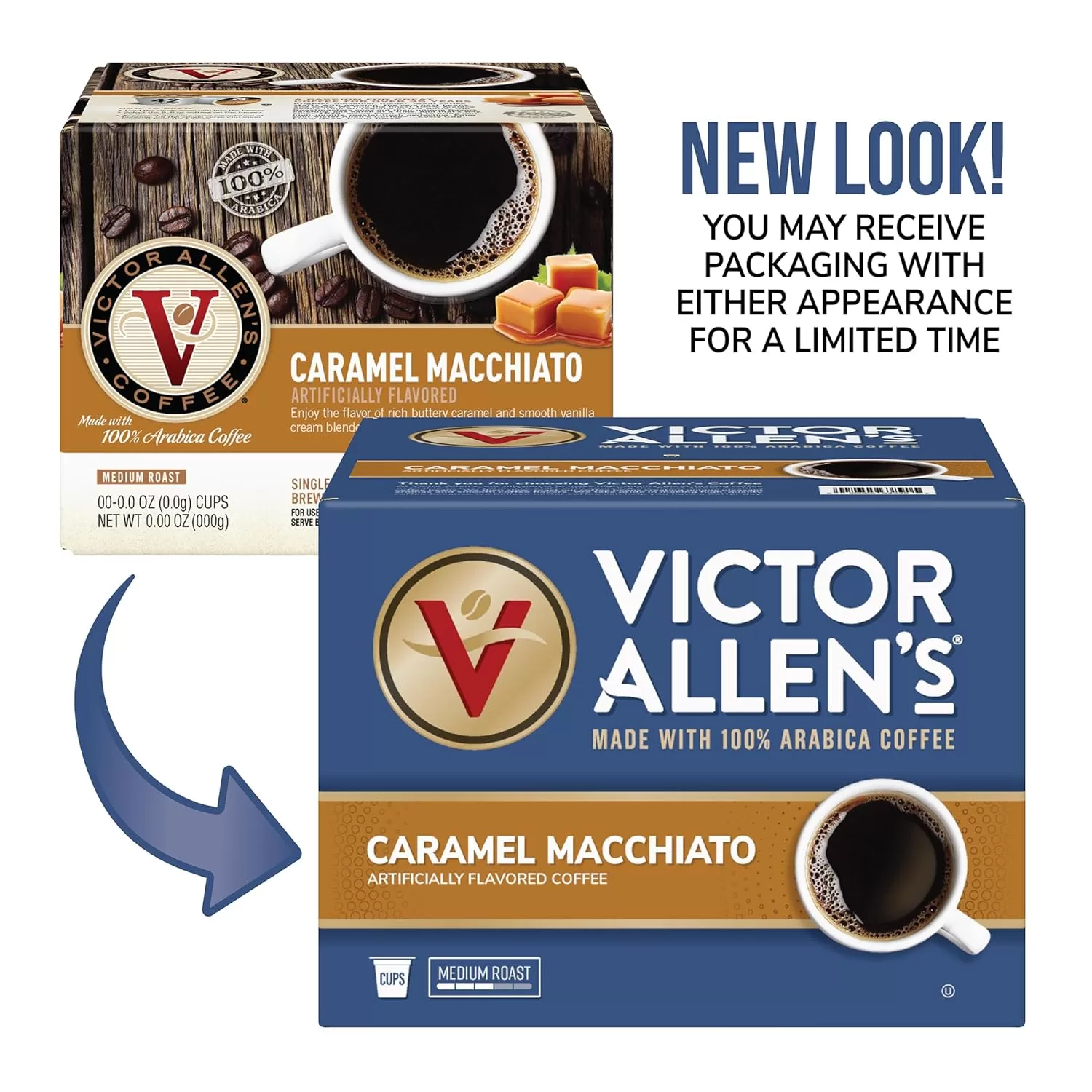 Victor Allen Coffee Caramel Macchiato Single Serve K-cup, 80 Count (Compatible with 2.0 Keurig Brewers) (Packaging May Vary)