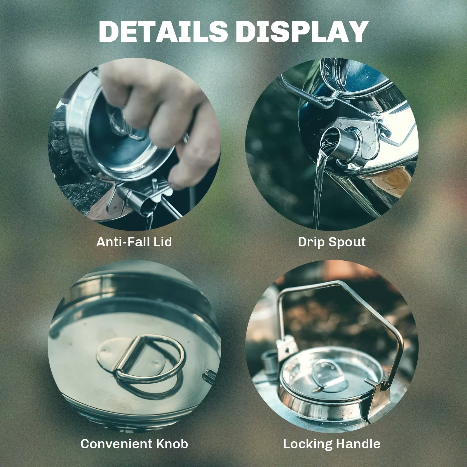 Fire-Maple Antarcti Portable 1 Liter Lightweight Stainless Steel Camping Kettle