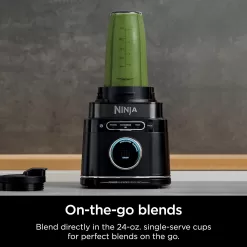 Ninja TB301 Detect Duo Power Blender Pro + Single Serve, BlendSense Technology, Black