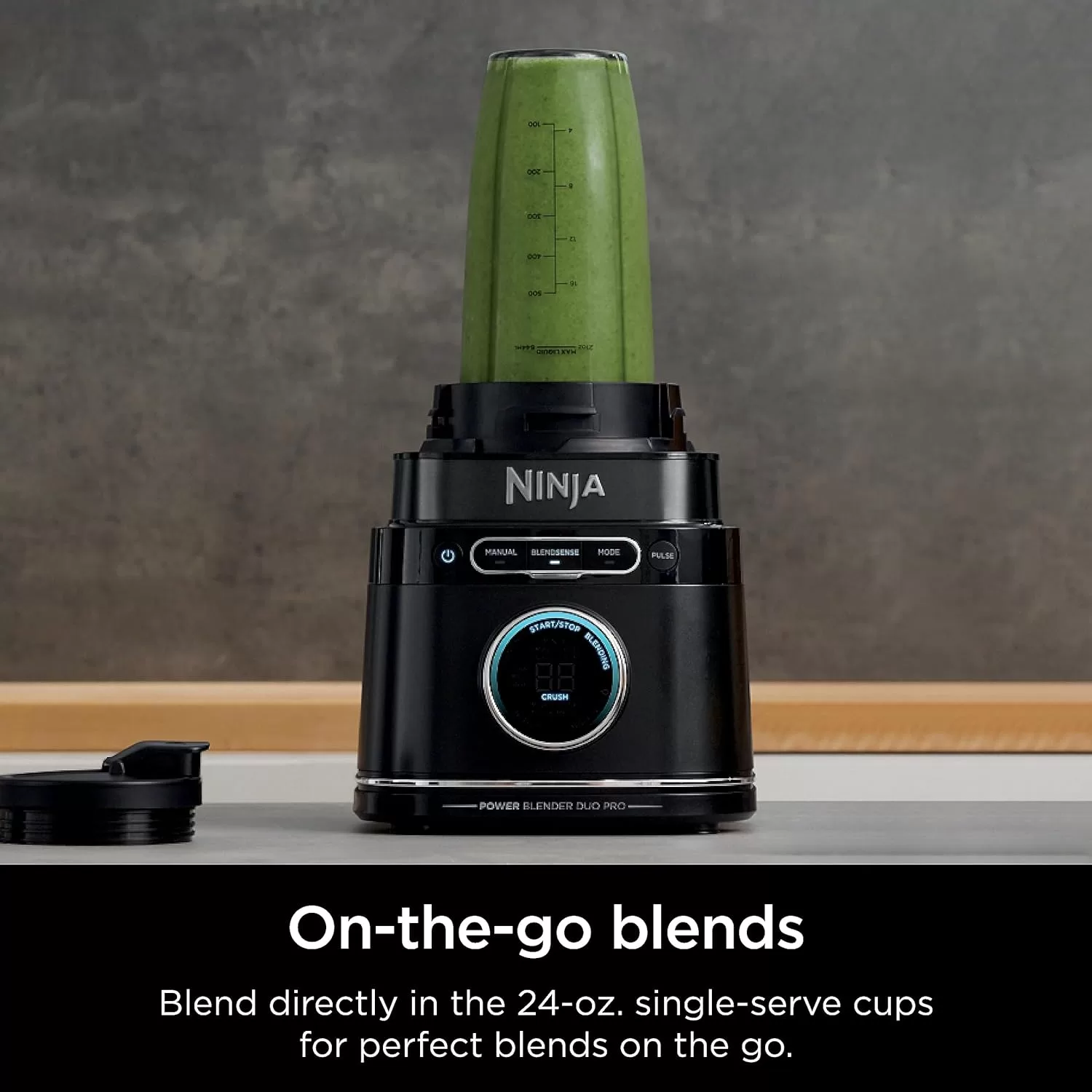 Ninja TB301 Detect Duo Power Blender Pro + Single Serve, BlendSense Technology, Black