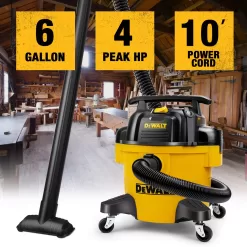 DEWALT DXV06P 6 gallon Poly Wet/Dry Vac, Yellow