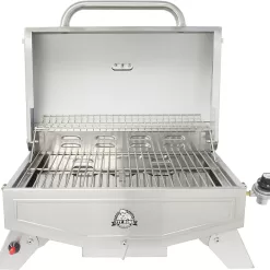 Pit Boss Grills PB100P1 Pit Stop Single-Burner Portable Tabletop Grill , Grey