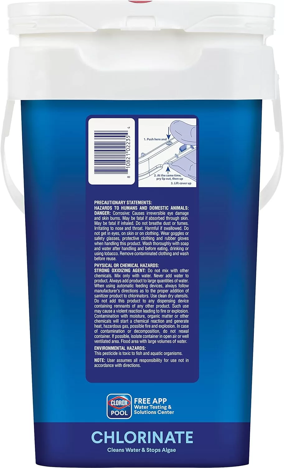 CLOROX Pool&Spa Active99 3” Chlorinating Tablet, Kills Bacteria & Stops Algae, 35LB