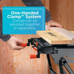 BLACK+DECKER Workbench, Workmate, Portable, Holds Up to 550 lbs (WM425-A)
