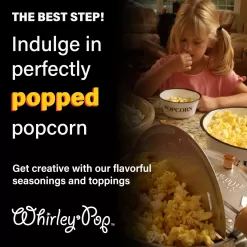 Original Whirley Pop Popcorn Maker - 6 Quart Popcorn Popper, Popcorn Maker With Metal Gears