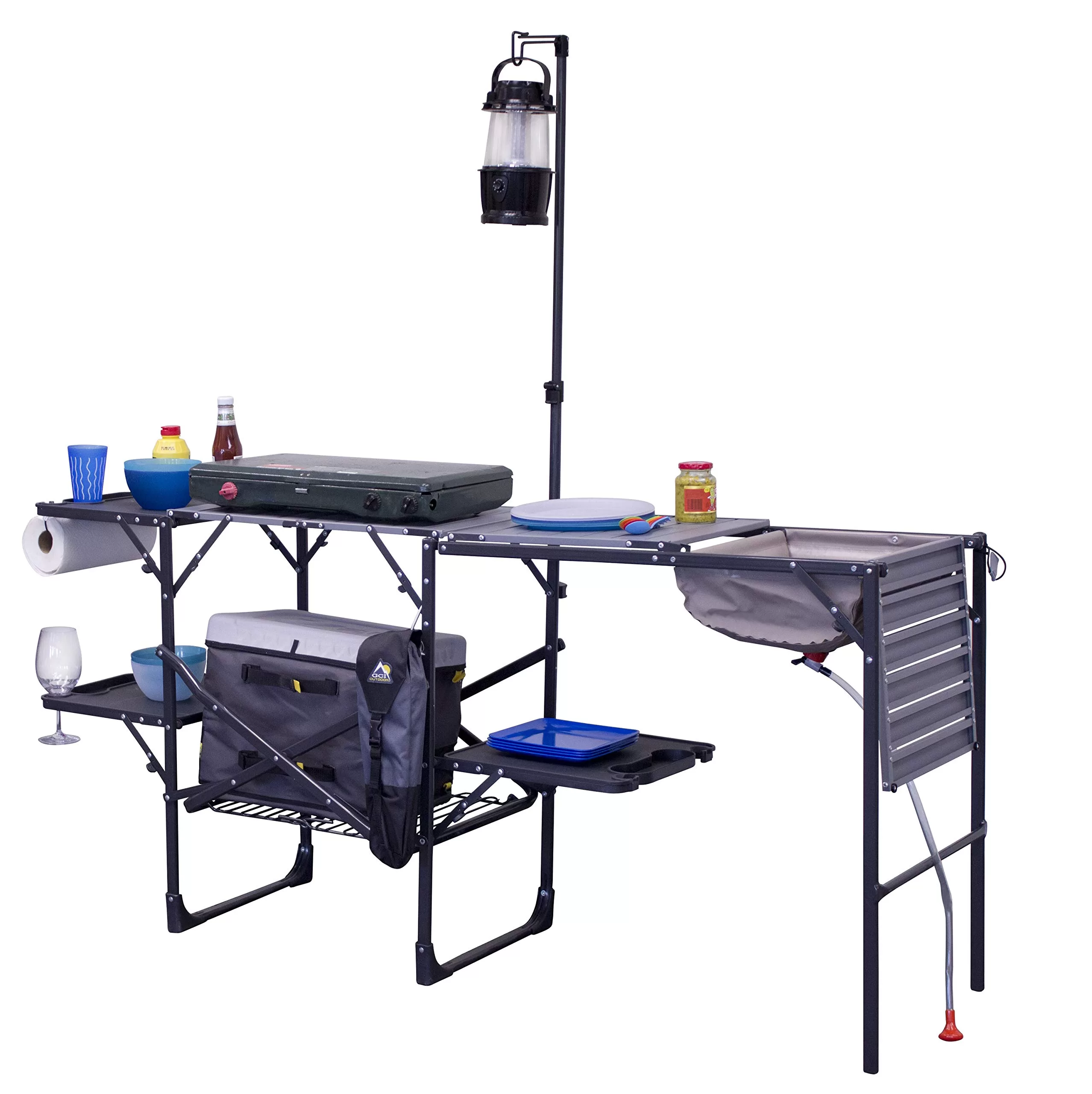 GCI Outdoor Master Cook Station, Portable Camp Kitchen Table