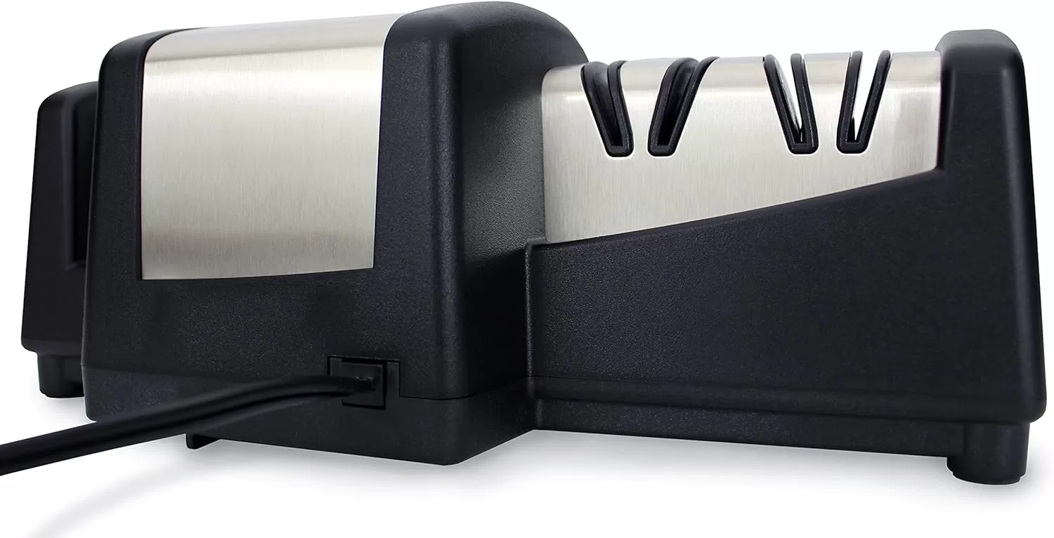 Chef’sChoice 290 Knife Sharpeners AngleSelect Hybrid 15 and 20-Degree Diamond Hone, 3-Stage, Black