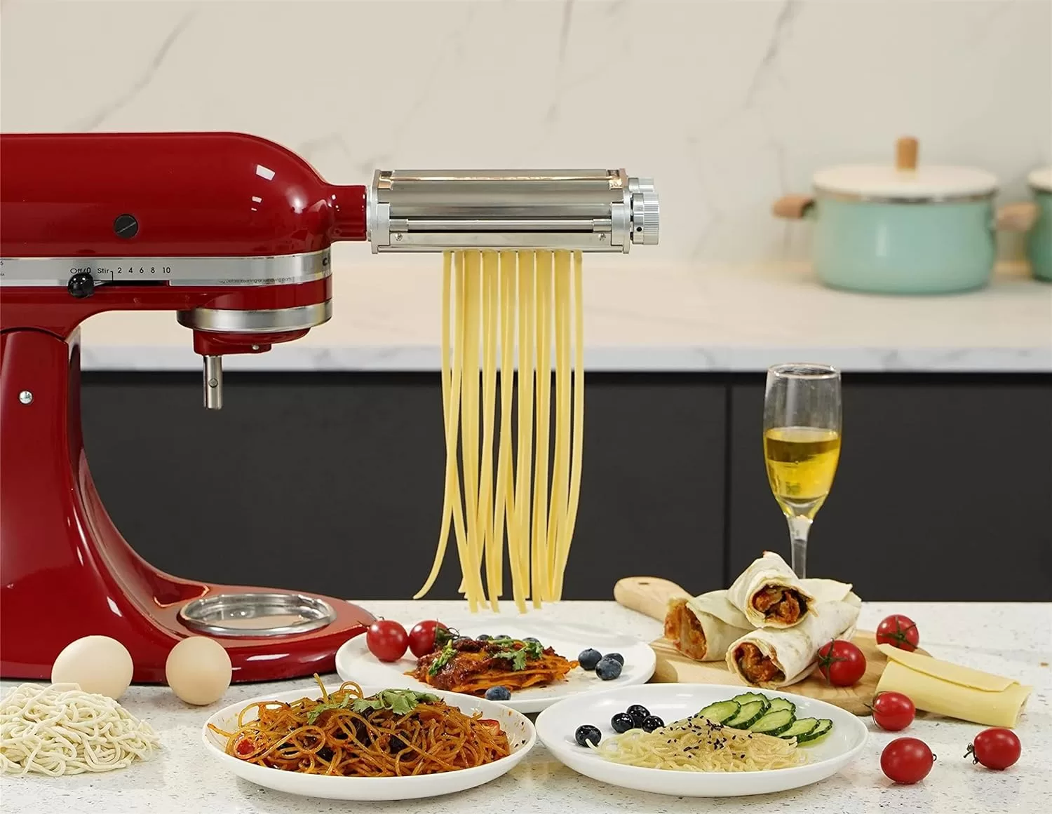 FavorKit Pasta Maker Attachment for KitchenAid Mixers