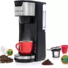 Mixpresso Single Serve Coffee Brewer K-Cup Pods Compatible & Ground Coffee, Black
