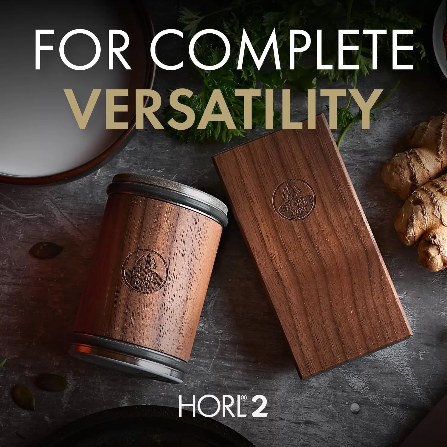 HORL 2 Walnut Rolling Knife Sharpener Engineered in Germany for Straight Edge