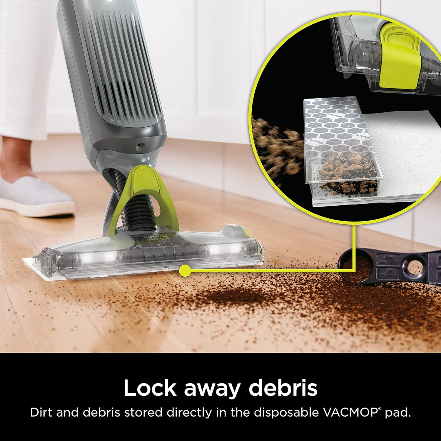 Shark VACMOP Pro Cordless Hard Floor Vacuum Mop with Headlights VM252 - Image 4