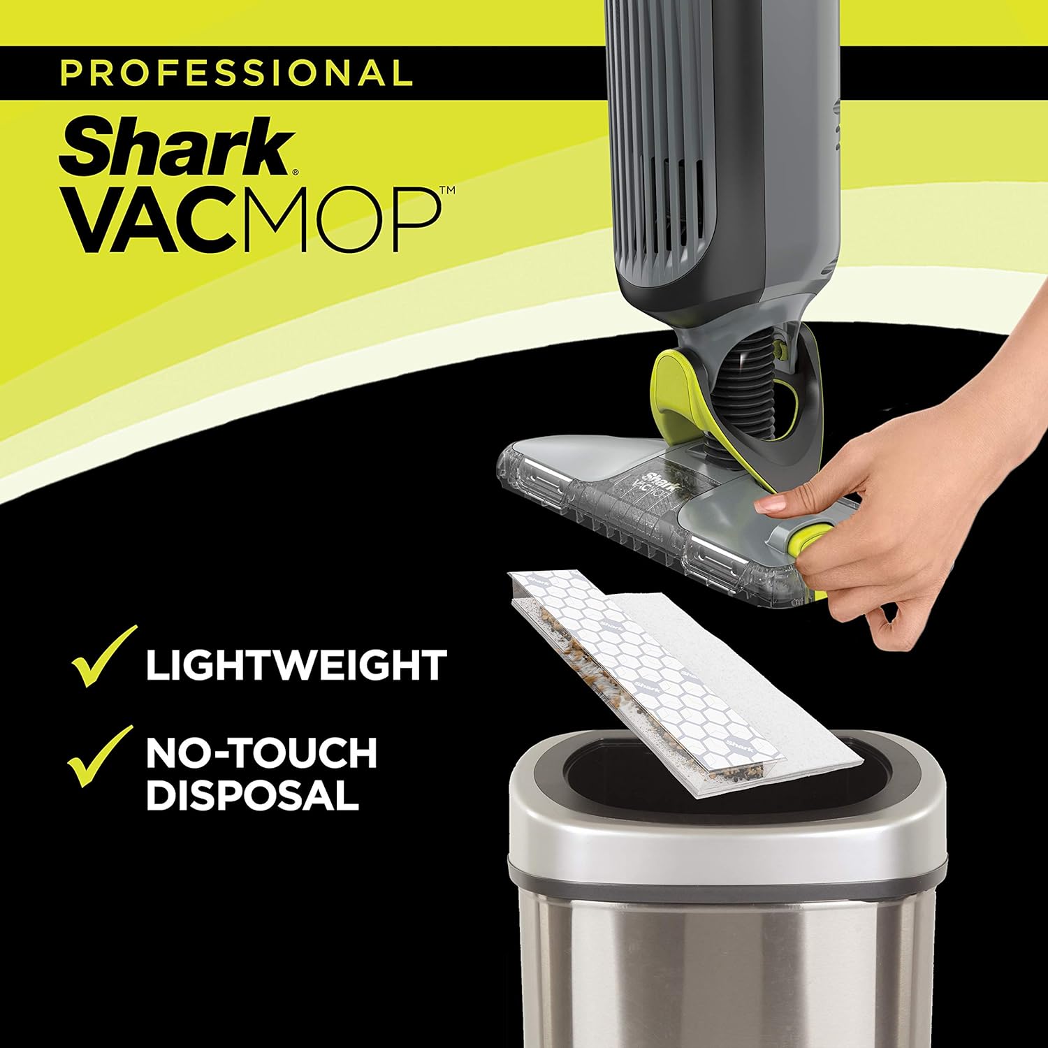 Shark VACMOP Pro Cordless Hard Floor Vacuum Mop with Headlights VM252 - Image 12