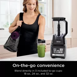 Ninja BL642 Nutri Ninja Personal & Countertop Blender, Dishwasher Safe, Black